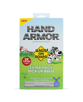 Hand Armor Extra Thick Poop Bags w/Handle 100pk