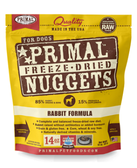 Primal Freeze Dried Nuggets - Rabbit 14oz