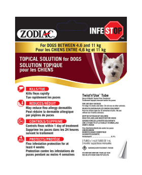 Zodiac Infestop for Dogs between 4.6kg-11kg