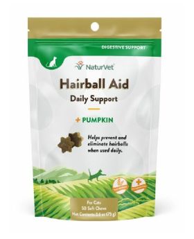 NaturVet Hairball Pumpkin 50ct Chew
