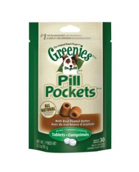 Greenies K9 Pill Pockets Peanut Butter-Tab-3.2oz