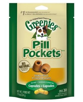 Greenies K9 Pill Pockets - Chicken - Capsule 7.9oz