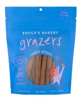 Bocce's Grazers Jerky Sticks - Turkey 4oz
