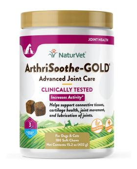 NaturVet ArthriSoothe-Gold Level 3 180ct Chews