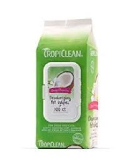 TropiClean Deep Cleaning Pet Wipes 100ct