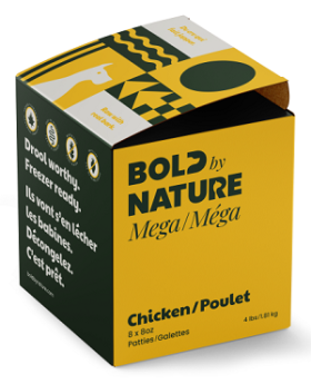 Bold Mega Patties - Chicken Dog Food