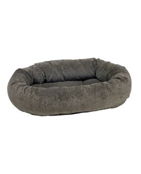 Bowsers Donut Bed - XS Pewter Bones